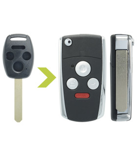 Coque clé modifiée Honda 4 boutons Coque clé modifiée Honda 4 boutons