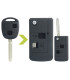Coque clé modifiée 2 boutons pour Lexus, Auris, Land Cruiser, Rav4, Verso, Yaris
