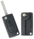 Coque de clé 2 boutons Peugeot 308, 3008, 5008, Citroen C3 Picasso, C8, Berlingo