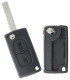 Coque de clé Peugeot Expert, 3008, 5008, 807, Citroen Jumpy, C4, C8 2 boutons