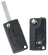 Coque de clé 2 boutons pour Peugeot 207, 307SW, 308SW..Citroen Jumpy, C4, C8..