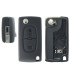 Coque clé Peugeot Citroën 2 Berlingo, C2, C3, C4, Partner, Expert, 308 etc...