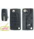 Coque Peugeot Citroen 3 boutons modèles Berlingo, C5 C6, 207, 307, 308, Partner, RCZ