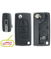 Coque Peugeot Citroen 3 boutons modèles Berlingo, C5 C6, 207, 307, 308, Partner, RCZ Coque Peugeot Citroen 3 boutons modèles Berlingo, C5 C6, 207, 307, 308, Partner, RCZ