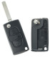 Coque clé Peugeot 4 boutons 1007 (2005-2009)