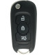 Coque clé 3 boutons pour Opel Astra K