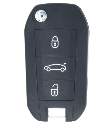 Coque de clé 3 boutons Peugeot 208 / 2008 / 308 / 3008  lame HU83