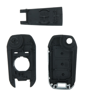 Coque de clé 3 boutons Peugeot 208 / 2008 / 308 / 3008  lame HU83 Coque de clé 3 boutons Peugeot 208 / 2008 / 308 / 3008  lame HU83