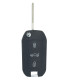 Coque de clé 3 boutons Peugeot 208 / 2008 / 308 / 3008  lame HU83
