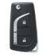 Coque de clé rétractable Toyota 2 boutons Lame VA2