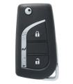 Coque de clé rétractable Toyota 2 boutons Lame VA2 Coque de clé rétractable Toyota 2 boutons Lame VA2