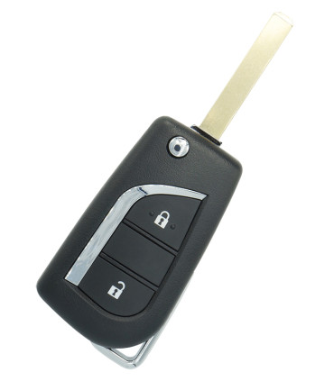 Coque de clé rétractable Toyota 2 boutons Lame VA2
