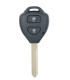 Coque de clé pour Toyota 2 boutons, Lame TOY47, Auris I, Hilux VII, Hilux VIII, IQ, Rav4 III, Urban Cruiser