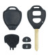 Coque de clé pour Toyota 2 boutons, Lame TOY47, Auris I, Hilux VII, Hilux VIII, IQ, Rav4 III, Urban Cruiser
