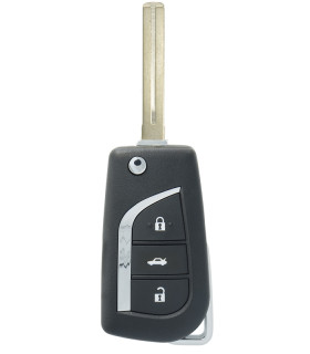 Coque Télécommande Toyota 3 boutons Lame TOY48 pile CR2032 Coque Télécommande Toyota 3 boutons Lame TOY48 pile CR2032