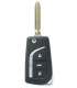 Coque Télécommande Toyota  3 boutons Lame TOY43 pile CR2032
