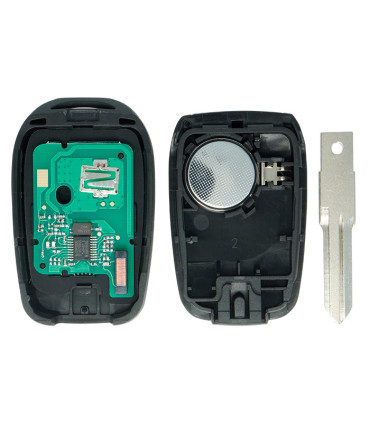 Télécommande Renault Dacia 2 boutons HU136 Puce 4A HITAG AES PCF7961M