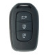 Télécommande 3 boutons Renault Dacia HU136  puce 4A HITAG AES - 805673071R - 998101619R