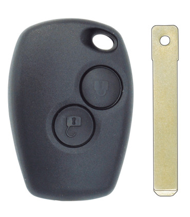 Télécommande 2 boutons AES 4A / VA2 Renault, Dacia, Opel, Nissan