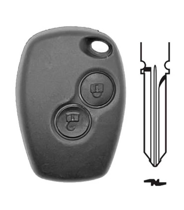 Télécommande 2 boutons AES 4A / HU179  Dacia Duster, Dokker, Lodgy, Logan, Sandero