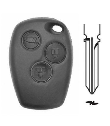Télécommande 3 boutons 4A AES / HU179 Renault Dacia, 805673071R, 998101619R, 998108016R, 805672419R, 93868095