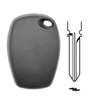 Clé a transpondeur puce Hitag AES - PCF7939M 4A lame HU179 pour Dacia