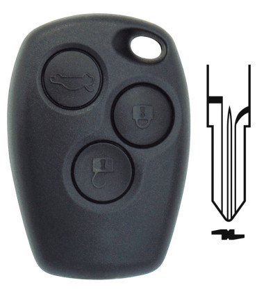 Télécommande 3 boutons AES 4A / VAC102 Renault, Dacia