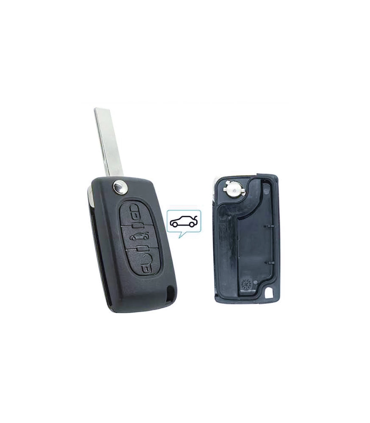 Pile pour clé 207 - Peugeot - changement de la pile de télécommande