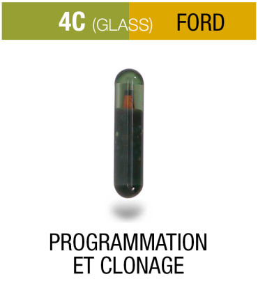 Transpondeur Ford Programmation Texas 4C Glass