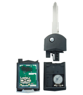 Télécommande compatible Mazda 3 sans alarme de 2008. Télécommande compatible Mazda 3 sans alarme de 2008.