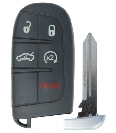 Télécommande 5 boutons compatible Chrysler 300, Jeep Grand Cherokee, Dodge Charger / Challenger / Dart