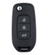 Télécommande 3 boutons Renault Dacia HU179  4A HITAG AES PCF7952E