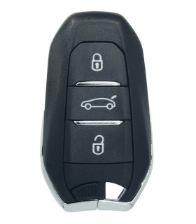 Clé de voiture télécommande 2 boutons ID46 433 MHz pour Peugeot