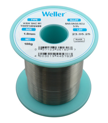 Bobine d'étain Weller 1 mm