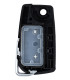 Coque de clé rétractable Toyota 2 boutons Lame VA2