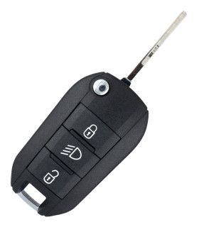 Télécommande coque de clé 2 boutons Peugeot Partner ACS