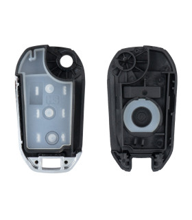 Coque de clé 3 boutons dont phares 208  2008 308 3008 lame HU83 Coque de clé 3 boutons dont phares 208  2008 308 3008 lame HU83