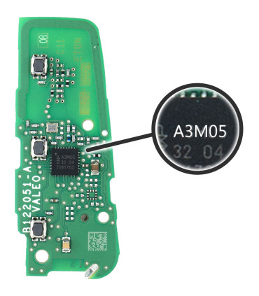 Télécommande compatible Peugeot Citroen DS Mains libres 3 boutons 4A IM3A  (A3M05)