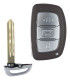ZB33-3 Télécommande KEYDIY style Hyundai - Lame HYN14R