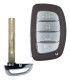 ZB33-4 Télécommande KEYDIY style Hyundai - Lame TOY49
