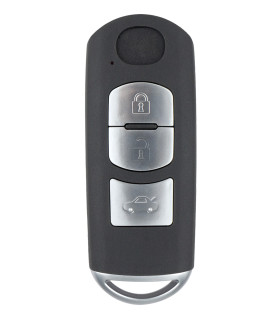 Coque de clé auto Mazda 3 boutons coffre lame HU133R