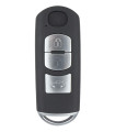 Coque de clé auto Mazda 3 boutons coffre lame YM28