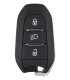 Coque de clé PSA boutons phares IM3A - Berlingo, C3, C3 Aircross, C4, C4 Picasso, C5 Aircross, Jumpy - 308, 308SW, 508, 2008,...