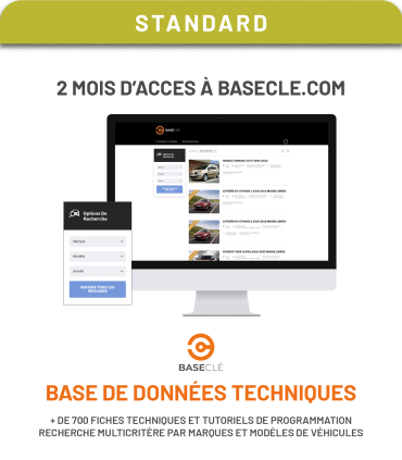 Pack "STANDARD" programmation des clés automobiles