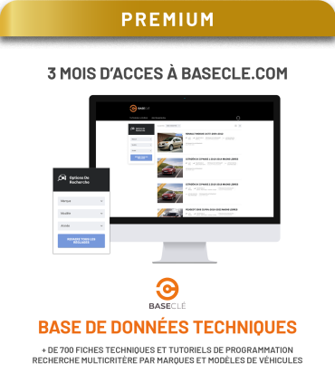 Pack "PREMIUM" programmation des clés automobiles