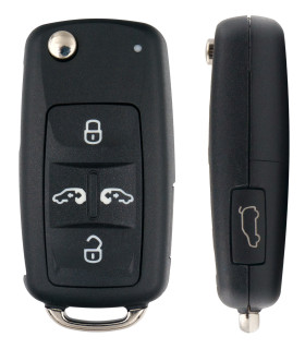 Coque de clé 5 boutons Volkswagen Transporter, Sharan, Caravelle Coque de clé 5 boutons Volkswagen Transporter, Sharan, Caravelle