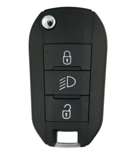 Télécommande compatible 4A NCF Peugeot, Citroen, Opel, Toyota après 2016, avec bouton phare Télécommande compatible 4A NCF Peugeot, Citroen, Opel, Toyota après 2016, avec bouton phare
