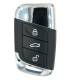 Télécommande Autel style Volkswagen 3 boutons lame HU162T