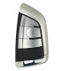 Coque de clés BMW 3 boutons mains libres HU198 FEM BDC et CAS4 CAS4+