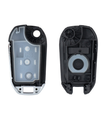 Coque de clé 3 boutons dont phares 208  2008 308 3008 lame VA2